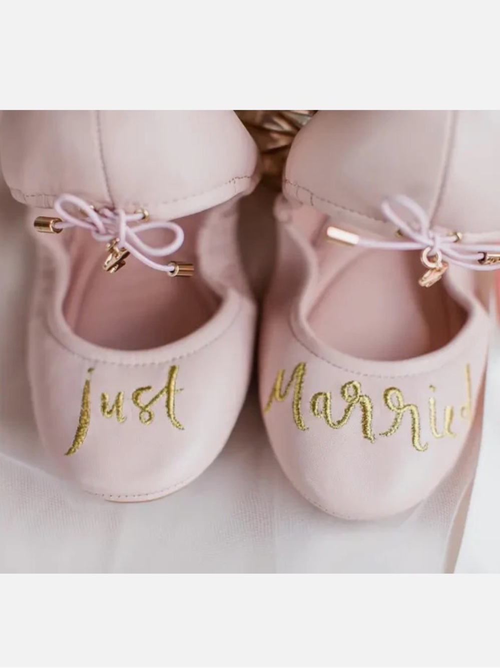 Kate Spade Light Pink 'Just Married' Mary Jane Ballet Flats